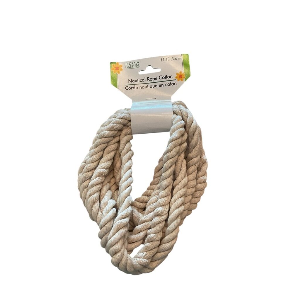 Floral Garden Nautical Rope Cotton 11.1 Ft